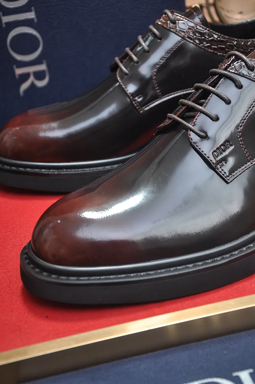 Men's shoes 💰780💶[Dior] (water-dyed cowhide lining) Dior original 1:1 high-quality factory, imported original materials, imported raw cowhide, water-dyed cowhide lining, original TPU outsole, code number: 39-44 (38 45 custom-made, non-refundable)